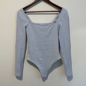 Aritzia Babaton blue/grey bodysuit, size small.